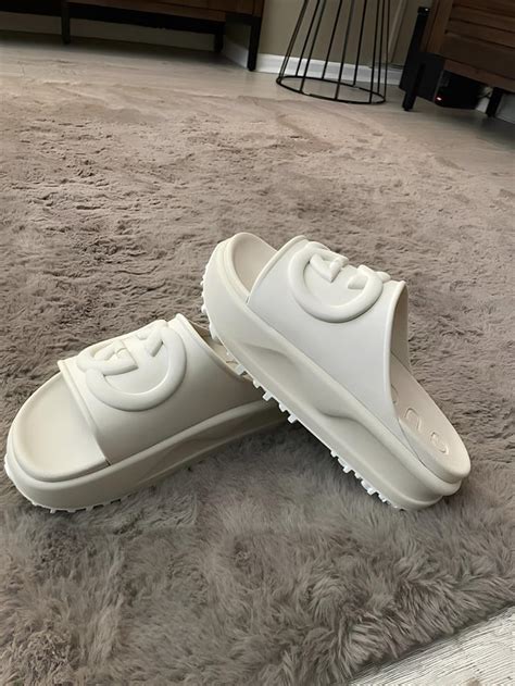 size 12 gucci slides dhgate|Gucci loafers or slides.